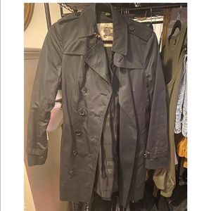 BLACK Burberry trench coat US size 8 UK 10
